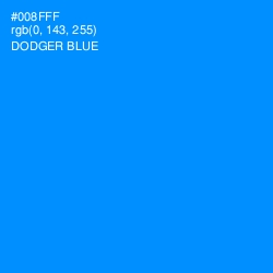 #008FFF - Dodger Blue Color Image